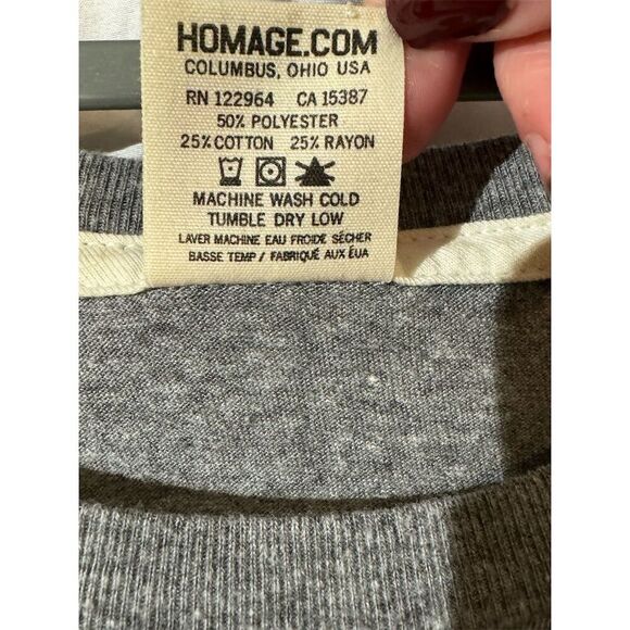 Homage Vintage Inspired MLB Jam T-Shirt Men's XL Gray Rodriguez Ryan Graphic Tee - Picture 9 of 9